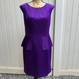 Nine West dress sheath purple 12